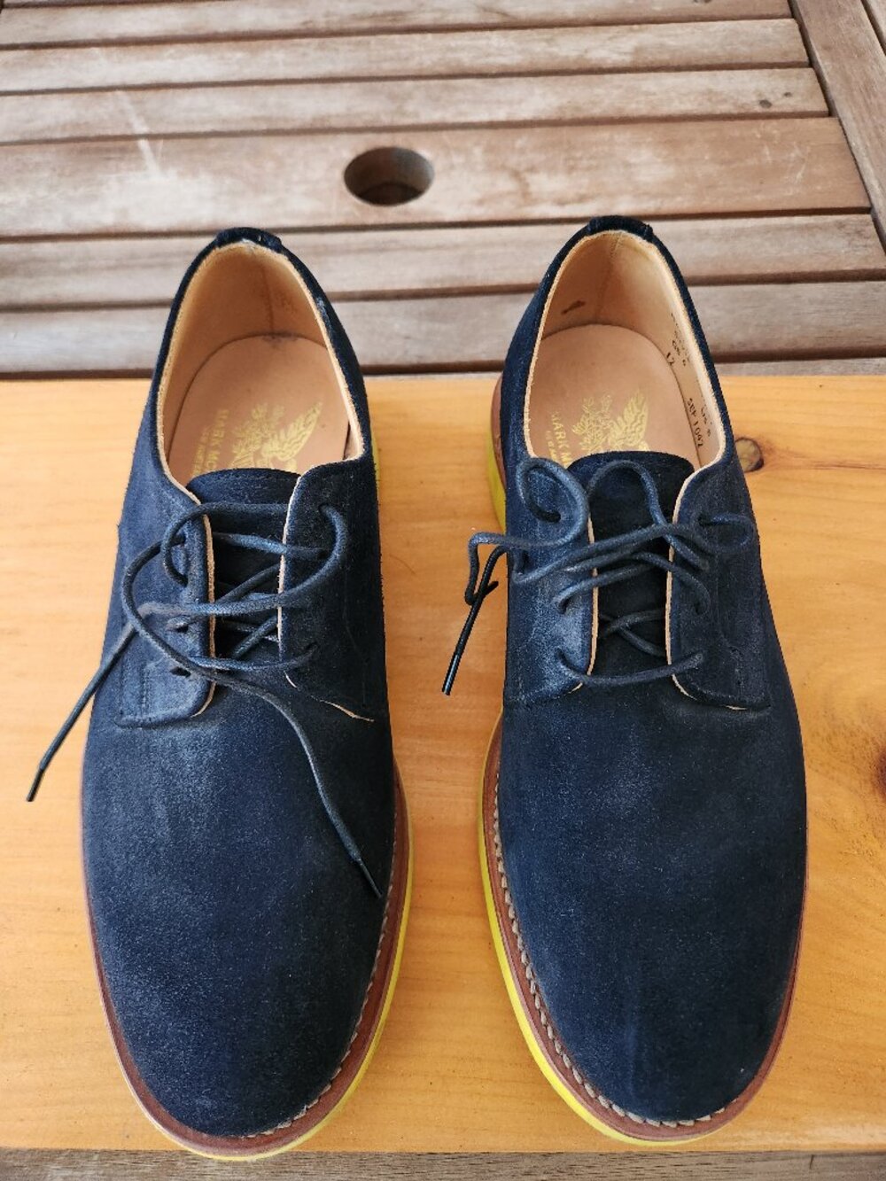 Mark Mcnairy New Amsterdam blue suede derby shoes - excellent condition